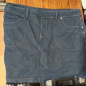 Athleta Jean Skirt w/ shorts